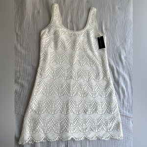 Juicy Couture Crochet Lace Dress with Scallop detail